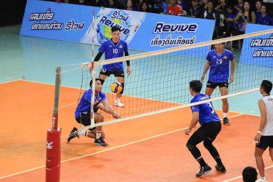 Vientiane Capital Reaches Men’s Volleyball Semifinals with 3-1 Win